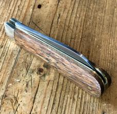 A Wright & Son Sheffield England Barlow Pocket Knife Rosewood Scales & Wharncliffe Blade