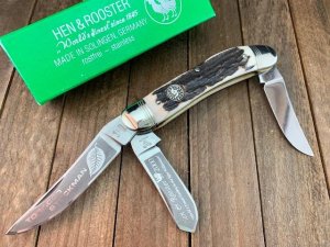 Hen and Rooster Stag Tobacco Sowbelly Stockman 2000 Solingen Germany 