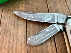 Hen and Rooster Stag Tobacco Sowbelly Stockman 2000 Solingen Germany Hen and Rooster Stag Tobacco Sowbelly Stockman 2000 Solingen Germany