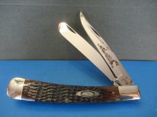 Case XX 1982 Case Collectors 2nd Year Knife Bone Stag Trapper Pattern # 6251 SP SS Case XX 1982 Case Collectors 2nd Year Knife Bone Stag Trapper Pattern # 6251 SP SS