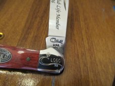 Case Collectors Club 1996 Smooth Red Bone Copperhead Pattern # 6149 SS