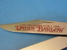 Case Collectors Club 1988 Stag Daddy Barlow Pattern # 5243 SPSS Case Collectors Club 1988 Stag Daddy Barlow Pattern # 5243 SPSS
