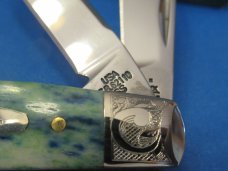 Case XX 2004 Scrolled Bolster Smooth Green Bone SaddleHorn Pattern # TB62110 SS Case XX 2004 Scrolled Bolster Smooth Green Bone SaddleHorn Pattern # TB62110 SS