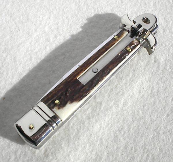 AKC LEVERLETTO 20cm - 8" GENUINE EUROPEAN STAG WITH NEW MODIFIED BAYONET BLADE   