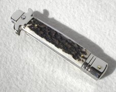 AKC LEVERLETTO 20cm - 8" GENUINE EUROPEAN STAG WITH NEW MODIFIED BAYONET BLADE   