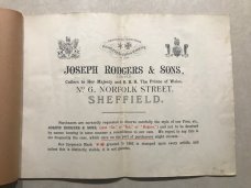 Joseph Rodgers Razor/Scissors catalog, pre 1900 Joseph Rodgers Razor/Scissors catalog, pre 1900