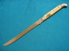VINTAGE QUEEN STEEL BIG Q BONE HANDLE CARVING BONING FILET FIXED BLADE KNIFE KNIVES OLD VINTAGE QUEEN STEEL BIG Q BONE HANDLE CARVING BONING FILET FIXED BLADE KNIFE KNIVES OLD