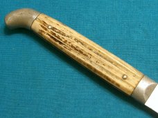 VINTAGE QUEEN STEEL BIG Q BONE HANDLE CARVING BONING FILET FIXED BLADE KNIFE KNIVES OLD VINTAGE QUEEN STEEL BIG Q BONE HANDLE CARVING BONING FILET FIXED BLADE KNIFE KNIVES OLD