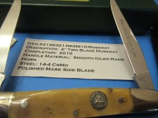 canal Street 2010 Smooth Oiled Rams Horn Muskrat Made for the NKCA 