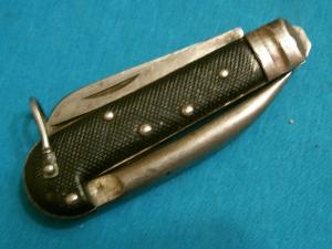 VINTAGE ITALY BIANCHI CAMPOBASSI ITALIAN SAILORS RIGGING ROPE FOLDING POCKET KNIFE KNIVES NAVY OLD