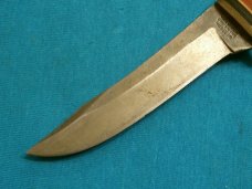 VINTAGE WESTERN BOUDER COLO USA FIXED BLADE HUNTING SKINNING BOWIE KNIVES OLD SHEATH VINTAGE WESTERN BOUDER COLO USA FIXED BLADE HUNTING SKINNING BOWIE KNIVES OLD SHEATH