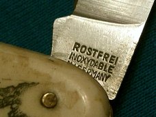 VINTAGE ROSTFREI GERMANY BERCHTESGADEN EQUAL END FOLDING POCKET KNIFE KNIVES OLD AD VINTAGE ROSTFREI GERMANY BERCHTESGADEN EQUAL END FOLDING POCKET KNIFE KNIVES OLD AD