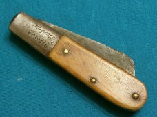 VINTAGE SAWCUT JIGGED BONE ULSTER BARLOW BAREHEAD FOLDING POCKET KNIFE KNIVES OLD VINTAGE SAWCUT JIGGED BONE ULSTER BARLOW BAREHEAD FOLDING POCKET KNIFE KNIVES OLD