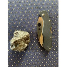 Spyderco Civilian Folding Knife 4-1/8" VG10 Serrated Blade, G10 Handles