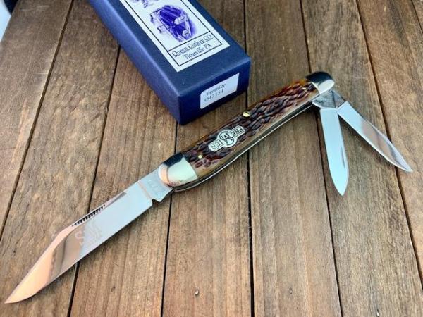Schatt and Morgan Premier Split Back Spring Whittler Brown Jigged Bone 2006 Schatt and Morgan Premier Split Back Spring Whittler Brown Jigged Bone 2006