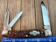 Schatt and Morgan Premier Split Back Spring Whittler Brown Jigged Bone 2006 Schatt and Morgan Premier Split Back Spring Whittler Brown Jigged Bone 2006