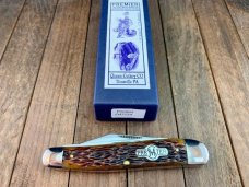 Schatt and Morgan Premier Split Back Spring Whittler Brown Jigged Bone 2006 Schatt and Morgan Premier Split Back Spring Whittler Brown Jigged Bone 2006