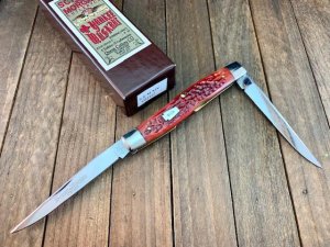 Schatt and Morgan Yankee Muskrat 14th Anniversary Series Red Jigged Bone