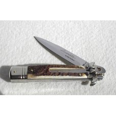AKC LEVERLETTO 20cm - 8" GENUINE EUROPEAN STAG WITH NEW MODIFIED BAYONET BLADE   