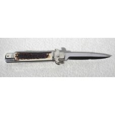 AKC LEVERLETTO 20cm - 8" GENUINE EUROPEAN STAG WITH NEW MODIFIED BAYONET BLADE   
