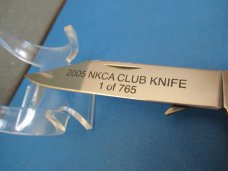 Case XX 2005 Chestnut Bone Cheetah Pattern # 6111 1/2 L SS Made for the NKCA 