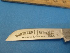 Fight'N Rooster 1983 Stag Congress Made for Northern Indiana Knife Club
