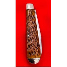 Vintage ELECTRIC CUT. CO. WALDEN 2-Blade Swell End Jack Folding Pocket Knife c.1910-1920 Bone Vintage ELECTRIC CUT. CO. WALDEN 2-Blade Swell End Jack Folding Pocket Knife c.1910-1920 Bone