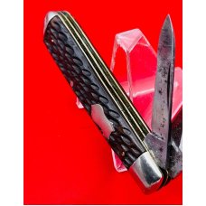 Vintage ELECTRIC CUT. CO. WALDEN 2-Blade Swell End Jack Folding Pocket Knife c.1910-1920 Bone Vintage ELECTRIC CUT. CO. WALDEN 2-Blade Swell End Jack Folding Pocket Knife c.1910-1920 Bone