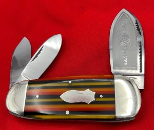 FIGHT’N ROOSTER Watermelon Sunfish Sleeveboard Whittler Pen Pocket Knife 1 of 100 Watermelon Cell