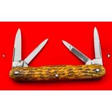 Vintage ***RARE*** H. BOKER’S IMPROVED CUTLERY 4-Blade Shadow Pen Pocket Knife c.1860-1880’s Stag Vintage ***RARE*** H. BOKER’S IMPROVED CUTLERY 4-Blade Shadow Pen Pocket Knife c.1860-1880’s Stag