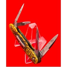 Vintage ***RARE*** H. BOKER’S IMPROVED CUTLERY 4-Blade Shadow Pen Pocket Knife c.1860-1880’s Stag Vintage ***RARE*** H. BOKER’S IMPROVED CUTLERY 4-Blade Shadow Pen Pocket Knife c.1860-1880’s Stag