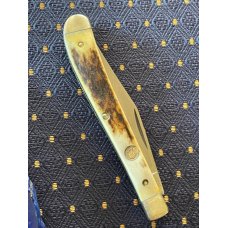 Boker Tree Brand Stag Slim Line Trapper Folding Pocket Knife 3.25" Boker Tree Brand Stag Slim Line Trapper Folding Pocket Knife 3.25"
