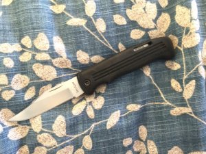 Vintage Kershaw 1044 lock back rubber handle