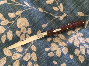 Case XX USA 1965-1969 Bone 61048 Slimline Trapper 
