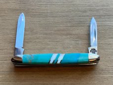 CASE Exotic Pen Knife Turquoise / Mother of Pearl Presentation Box