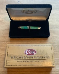 CASE Exotic Pen Knife Turquoise / Mother of Pearl Presentation Box
