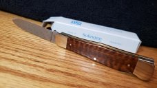 fredrich Hartkopf German Handmade Snakewood Damascus 300 Layer Marcus Baumbach Knife New in box.