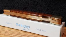 fredrich Hartkopf German Handmade Snakewood Damascus 300 Layer Marcus Baumbach Knife New in box.