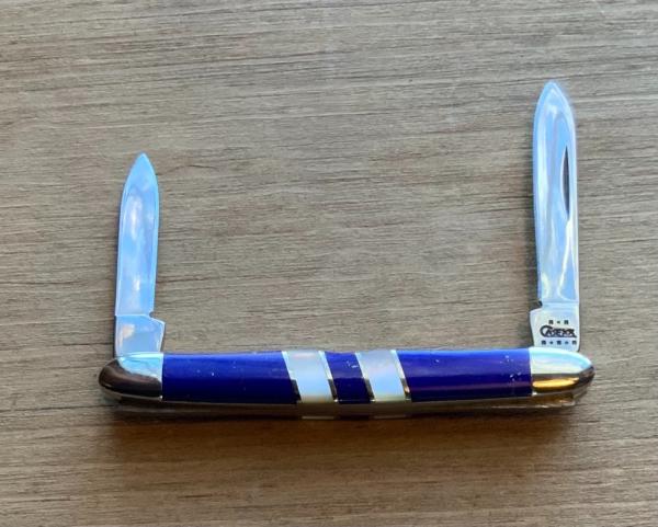 CASE Exotic Pen Knife Blue Lapis / Mother of Pearl Presentation Box CASE Exotic Pen Knife Blue Lapis / Mother of Pearl Presentation Box