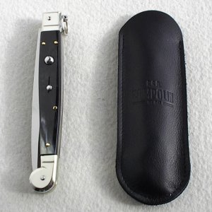 NEW ITALIAN AGA CAMPOLIN 12" SICILIANO RING PULL BRAZILIAN HORN 4 MILL BLADE NICKEL SILVER BOLSTERS