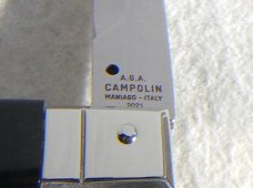 NEW ITALIAN AGA CAMPOLIN 12" SICILIANO RING PULL BRAZILIAN HORN 4 MILL BLADE NICKEL SILVER BOLSTERS