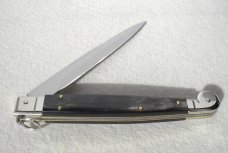 NEW ITALIAN AGA CAMPOLIN 12" SICILIANO RING PULL BRAZILIAN HORN 4 MILL BLADE NICKEL SILVER BOLSTERS