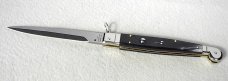 NEW ITALIAN AGA CAMPOLIN 12" SICILIANO RING PULL BRAZILIAN HORN 4 MILL BLADE NICKEL SILVER BOLSTERS