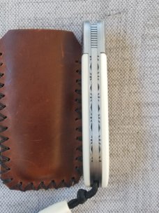 Vincenzo Balistreri Elephant Ivory Lanny slipjoint,4" closed..Lanyard..Ivory bead..filework 440C Vincenzo Balistreri Elephant Ivory Lanny slipjoint,4" closed..Lanyard..Ivory bead..filework 440C