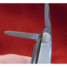 EXCELLENT VINTAGE ULSTER KNIFE CO. NY. DOGLEG WHITTLER KNIFE GENUINE PEARL 1876-1941 EXCELLENT VINTAGE ULSTER KNIFE CO. NY. DOGLEG WHITTLER KNIFE GENUINE PEARL 1876-1941