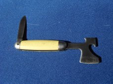 Vintage Davy Crockett Hatchet Bottle Opener Pocket Knife  Prov. RI USA!!!