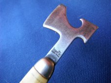 Vintage Davy Crockett Hatchet Bottle Opener Pocket Knife  Prov. RI USA!!!
