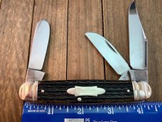 Bulldog Cattle Knife Stockman Green Rope Jigged Bone Bulldog Cattle Knife Stockman Green Rope Jigged Bone
