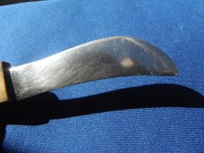 Original Made in USA Custom fixed blade knife, stag engraved handle with Sheath   USA Made!!