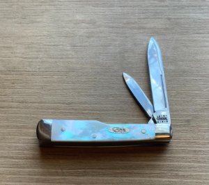 CASE Gunstock Knife Mother of Pearl Presentation Box